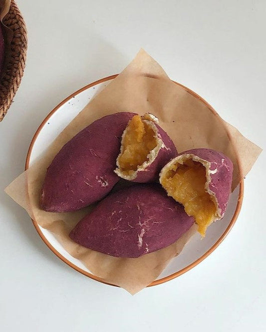 Cách làm bánh mì khoai lang tím Hàn Quốc bằng nồi chiên không dầu, lò nướng