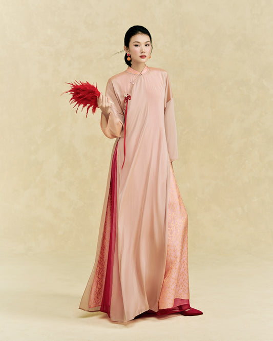 ÁO DÀI Ý ĐÀO - ÁO DÀI HỘI CÁT