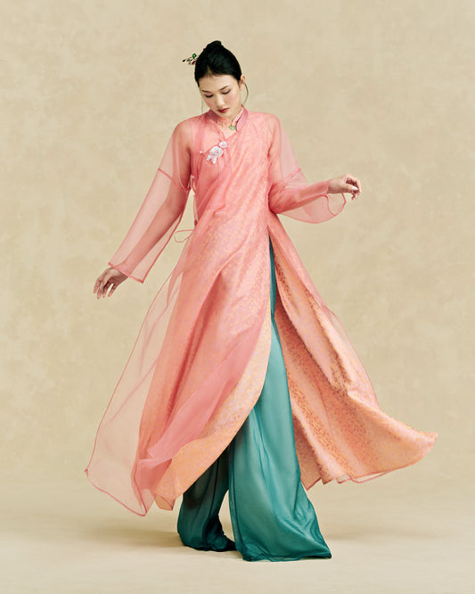 ÁO DÀI HOA HƯƠNG - ÁO DÀI HỘI CÁT