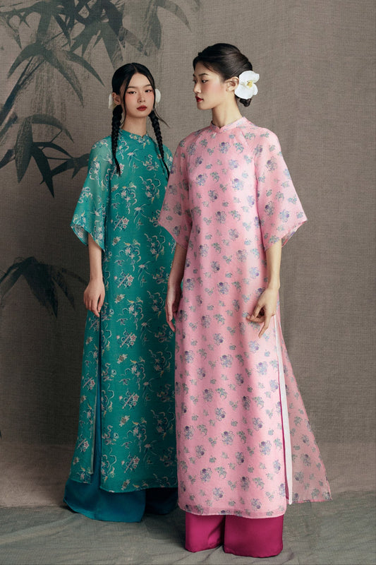 ÁO DÀI XUÂN CA HỒNG NHẠT