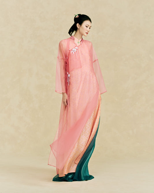 ÁO DÀI HOA HƯƠNG - ÁO DÀI HỘI CÁT